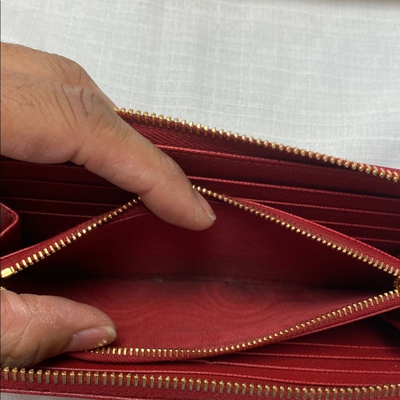 Prada Red Leather Wallet - Picture 8 of 10